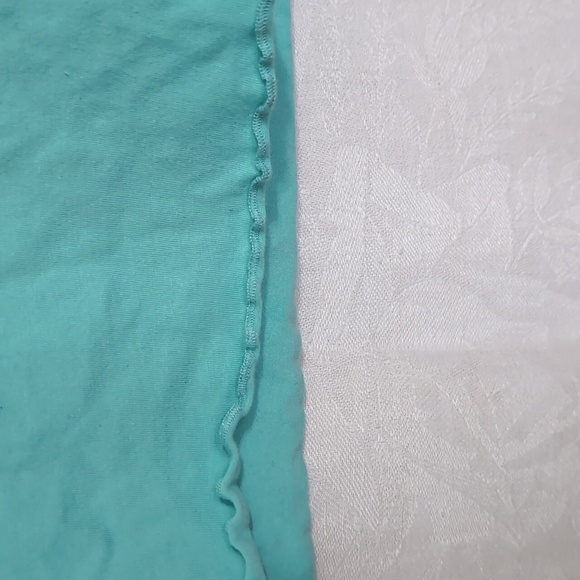 Eyecandy Turquoise Blue Crewneck Cropped Tank Size Large - Picture 4 of 5